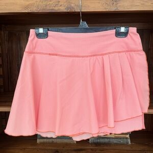 Orange Striped Women's Skirt